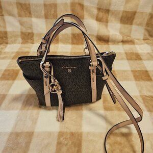 Michael Kors Sullivan Small Logo Top-Zip Tote Bag Crossbody